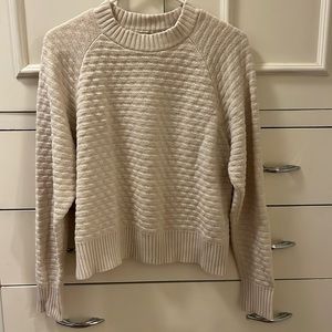 Lululemon cream colored sweater size 6